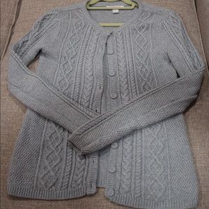Gray cardigan